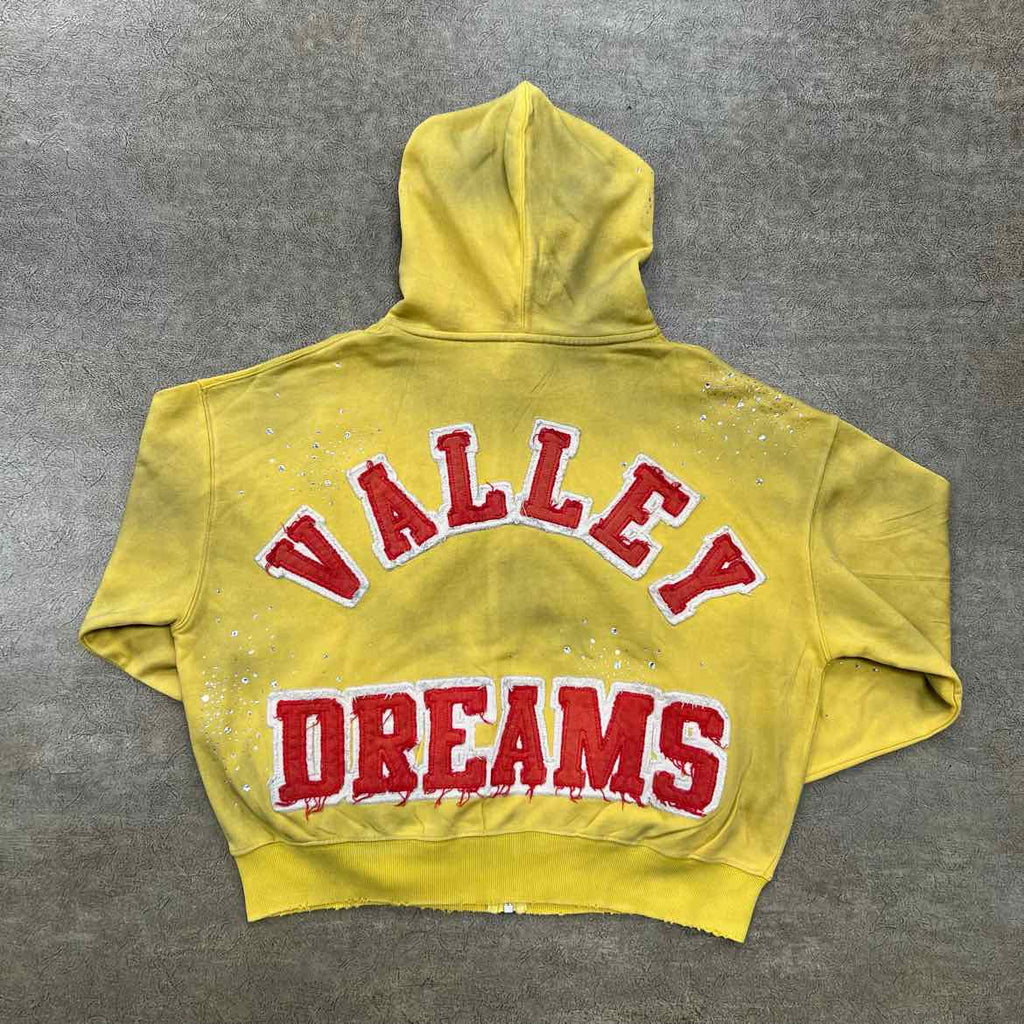 Vale Zip Up "SUN CLUSTERED" Yellow New Size M