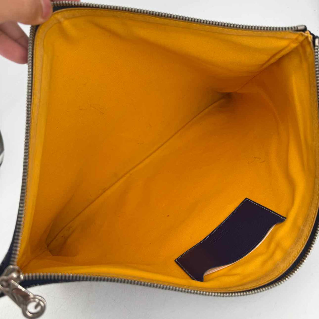 Goyard Pouch "SENAT" Navy Size GM Used