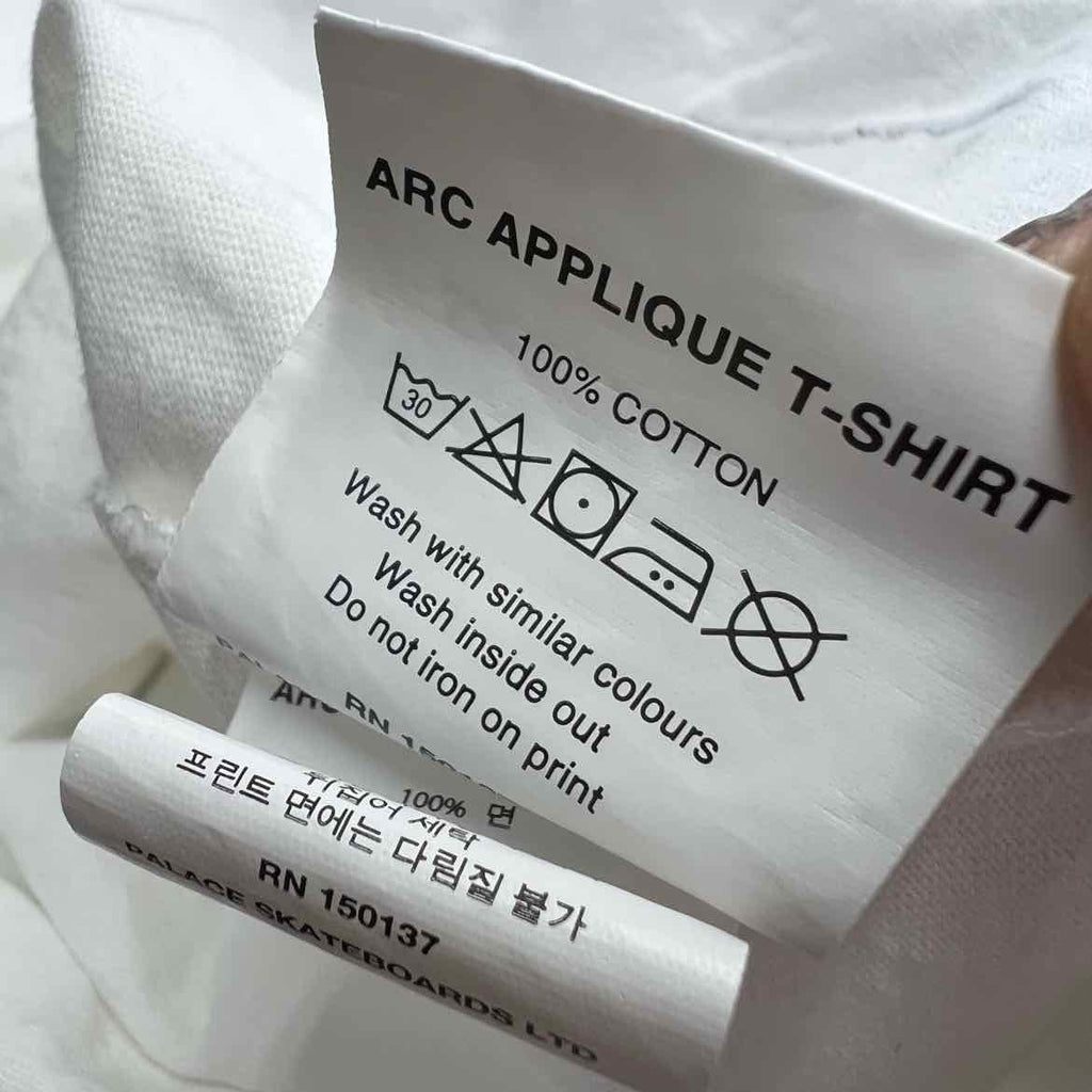 Palace T-Shirt "ARC LOGO" White Used Size XL