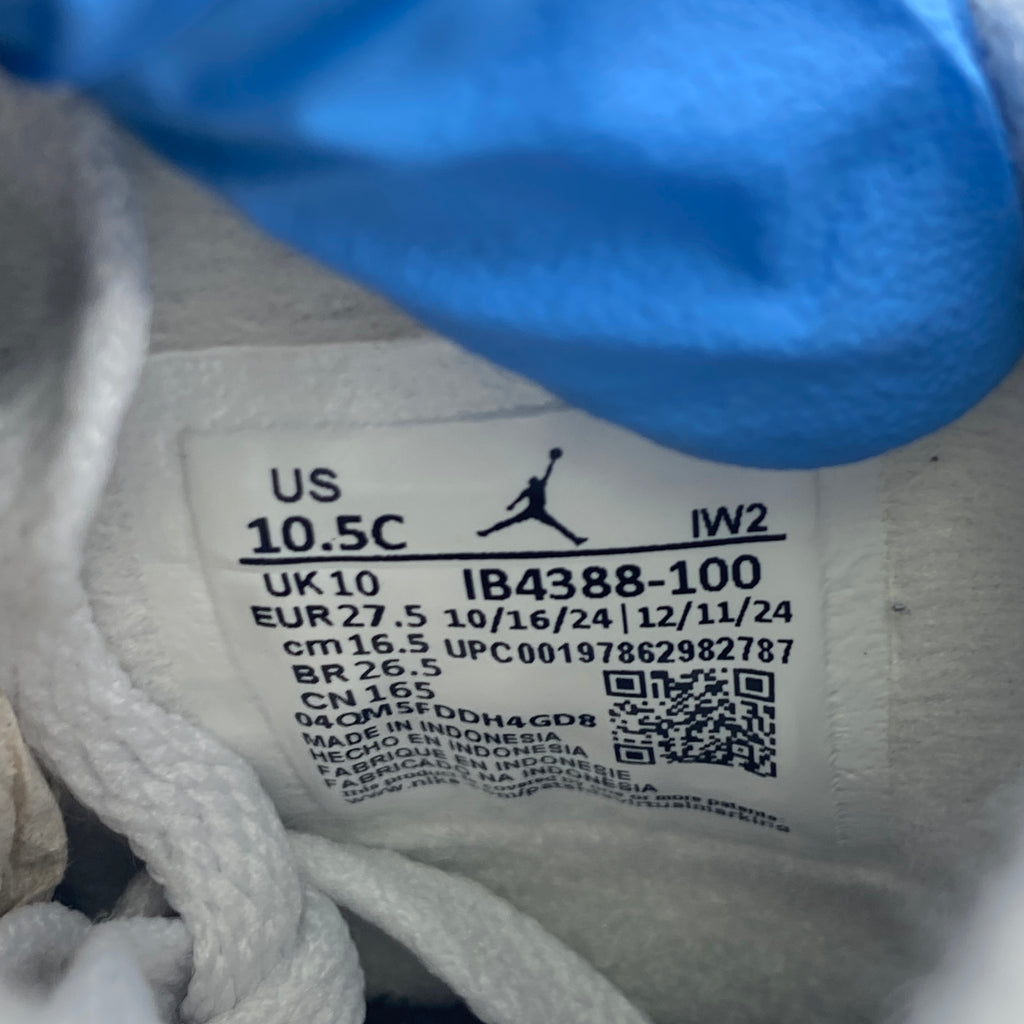 Air Jordan (PS) 4 Retro "White Cement" 2025 Used Size 10.5C