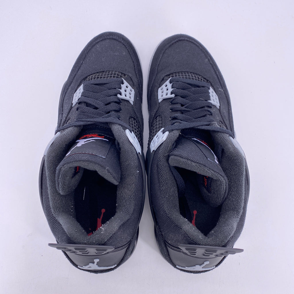 Air Jordan 4 Retro "Black Canvas" 2022 Used Size 11