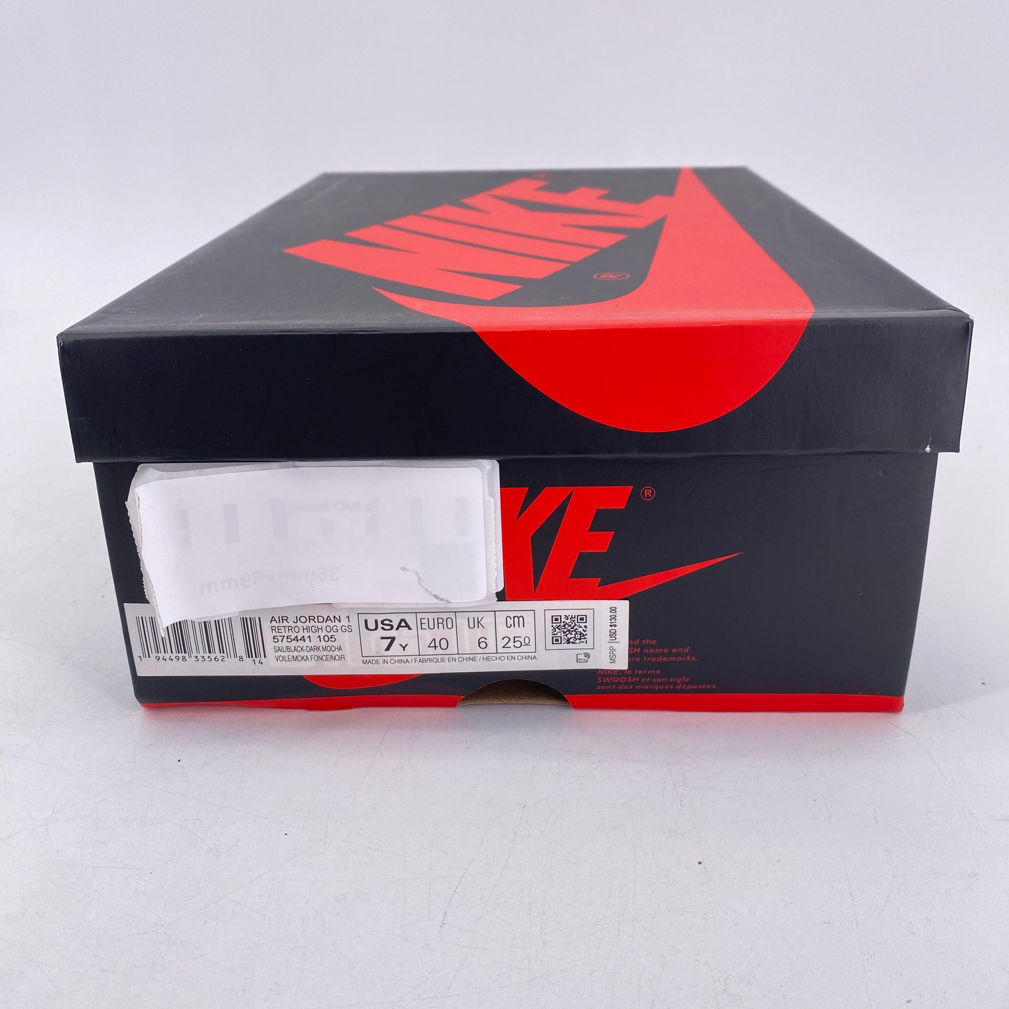 Air Jordan (GS) 1 Retro High OG &quot;Mocha&quot; 2020 Used Size 7Y