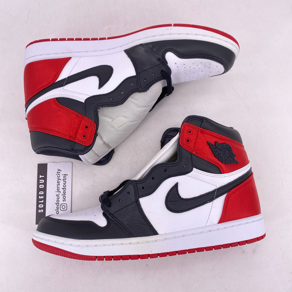 Air Jordan (W) 1 Retro High OG "Satin Black Toe" 2019 New Size 12W