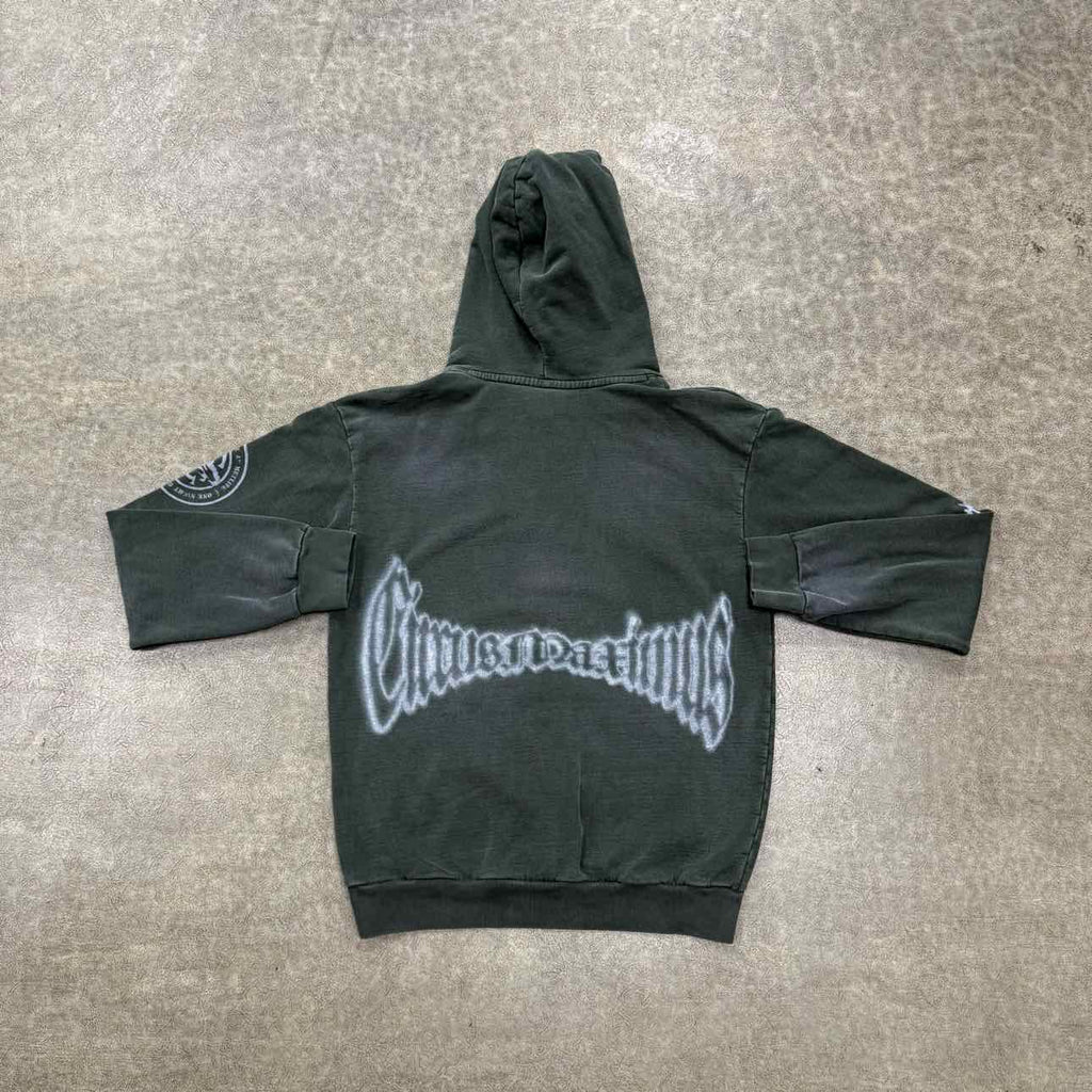 Travis Scott Hoodie "ONE NIGHT IN UTOPIA" Olive Used Size L