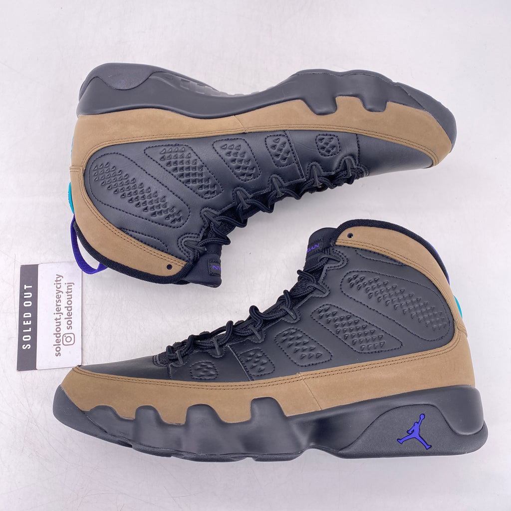 Air Jordan 9 Retro "Light Olive Concord" 2023 Used Size 11.5