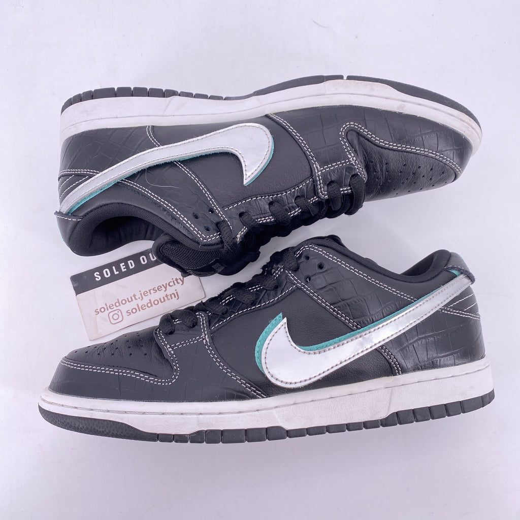 Nike SB Dunk Low "Black Diamond" 2018 Used Size 8.5