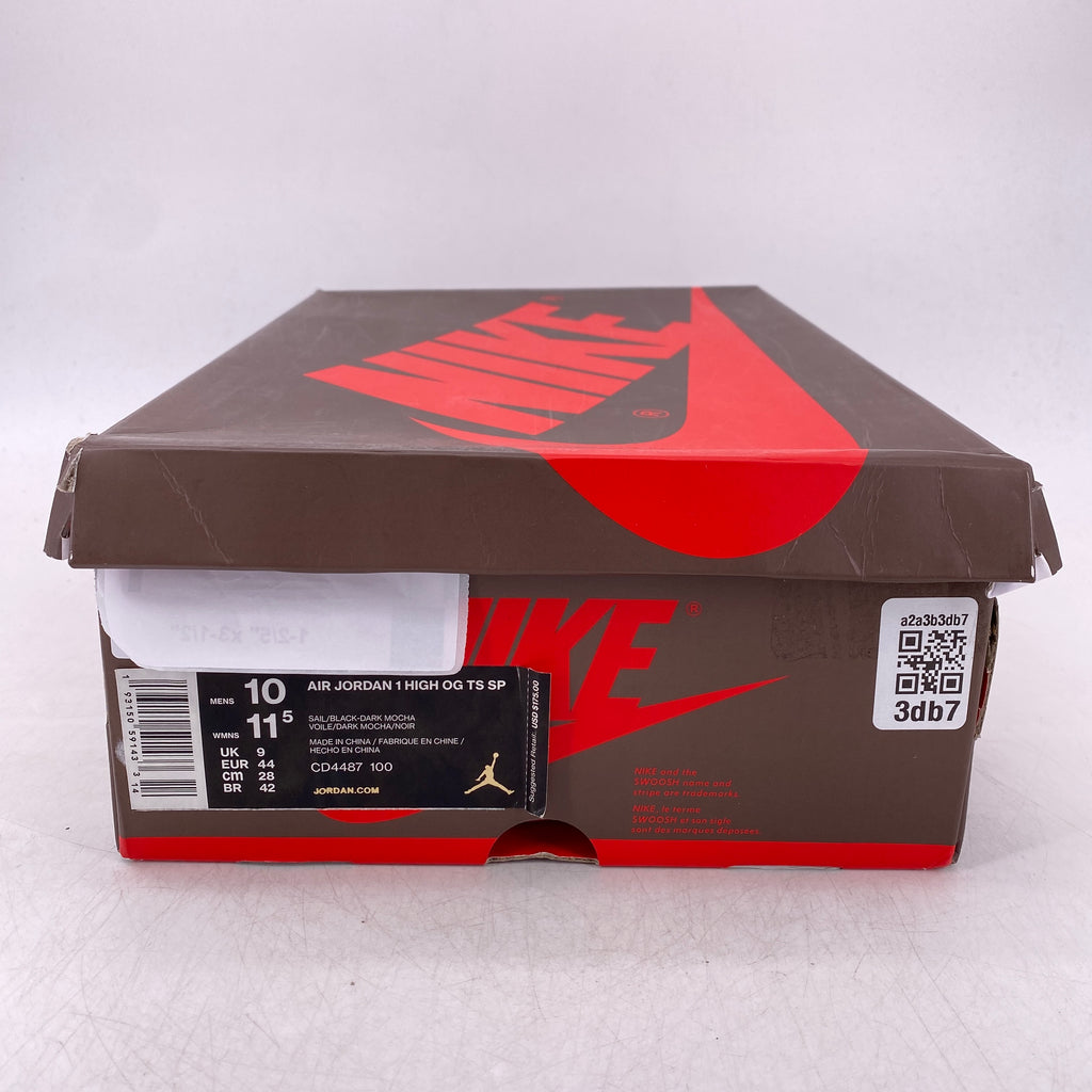 Air Jordan 1 Retro High OG "Travis Scott Mocha" 2019 New Size 10