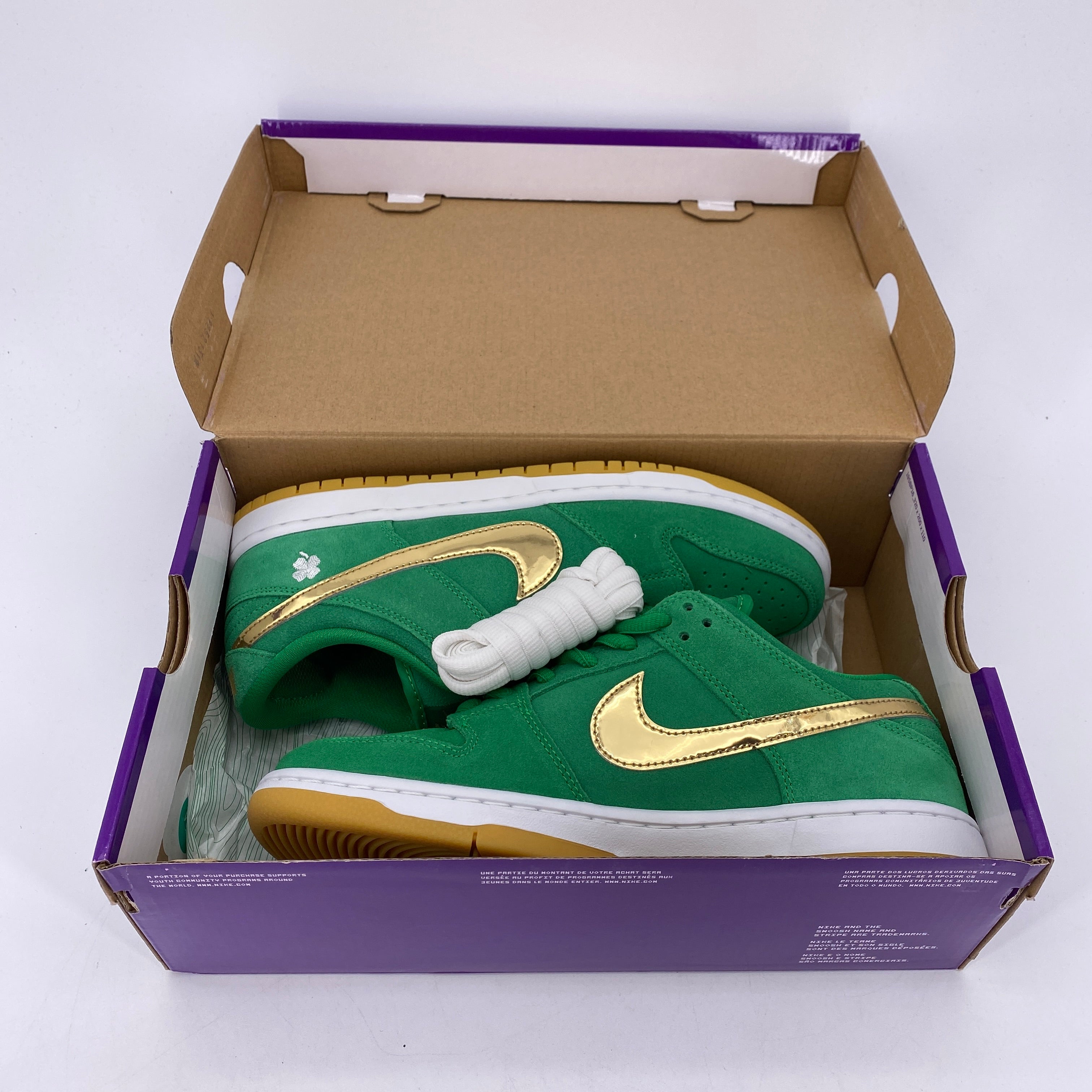 Nike SB Dunk Low &quot;St Patrick&#39;S Day&quot; 2022 New Size 8.5