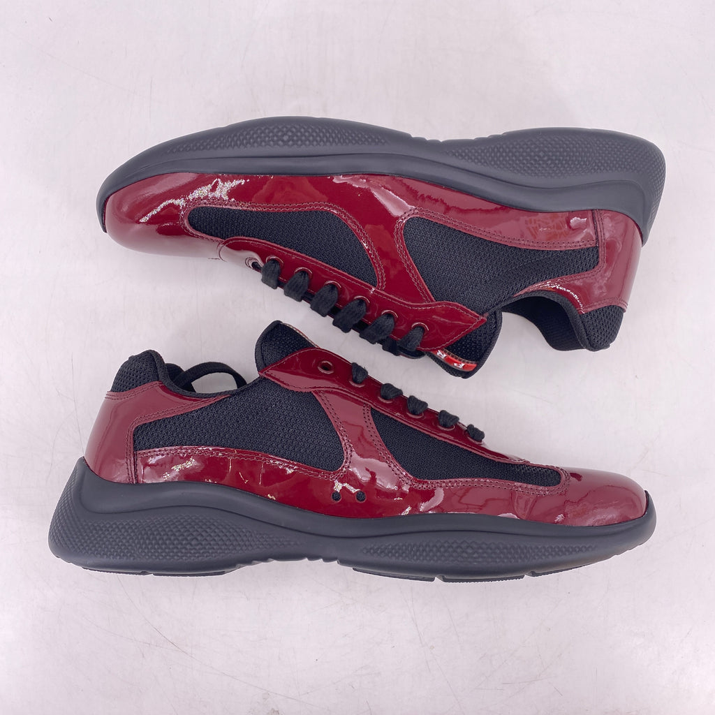 Prada America's Cup "Burgundy Black"  Used Size 7.5 PRADA