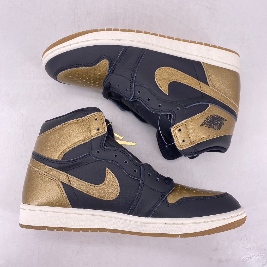 Air Jordan 1 Retro High OG "Black Metallic Gold" 2024 New Size 10