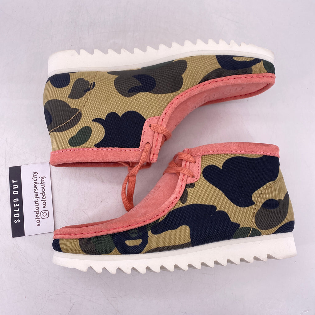 Clarks Wallabee "Bape Coral Combi" 2020 Used Size 9