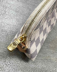 Louis Vuitton Pouch "AZURE" Used White