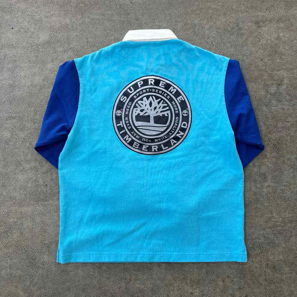 Supreme Polo "TIMBERLAND" Blue Used Size S