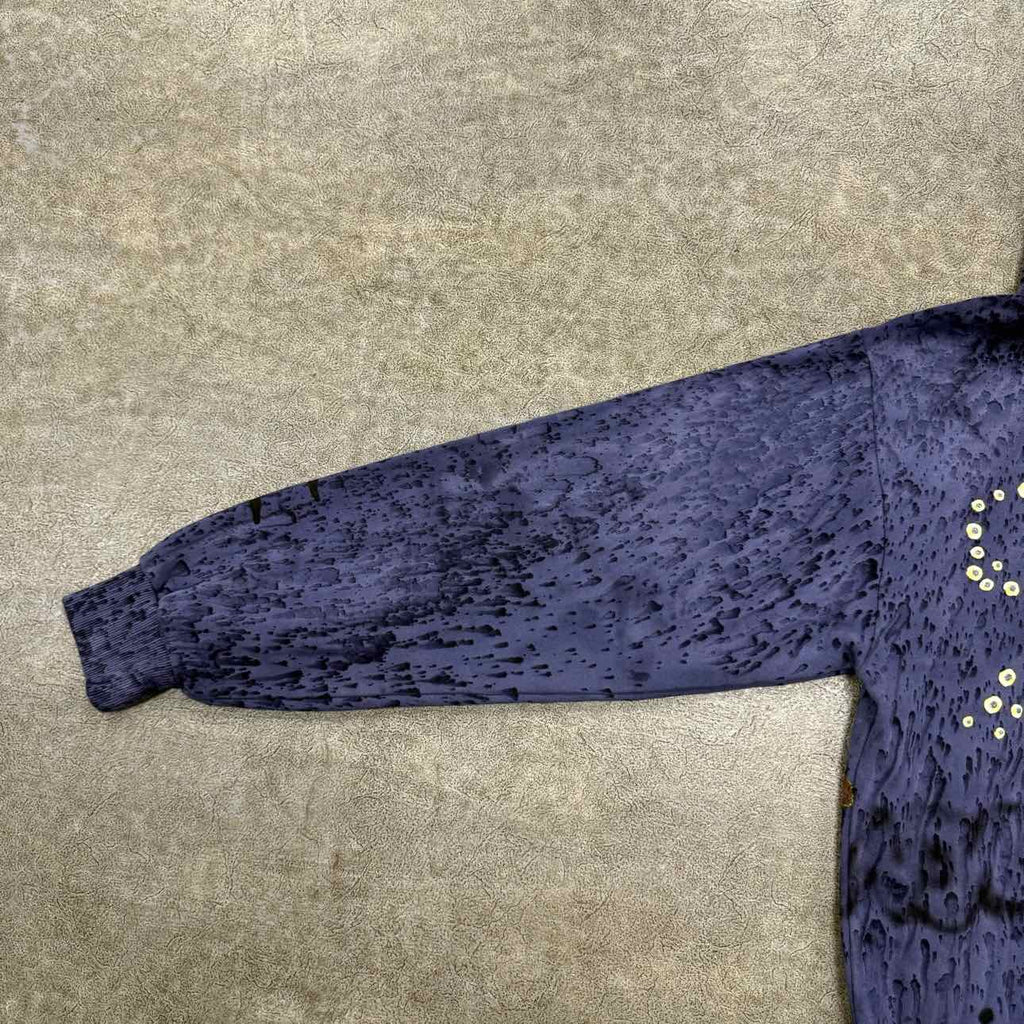 Travis Scott Hoodie "METLIFE" Blue Used Size M