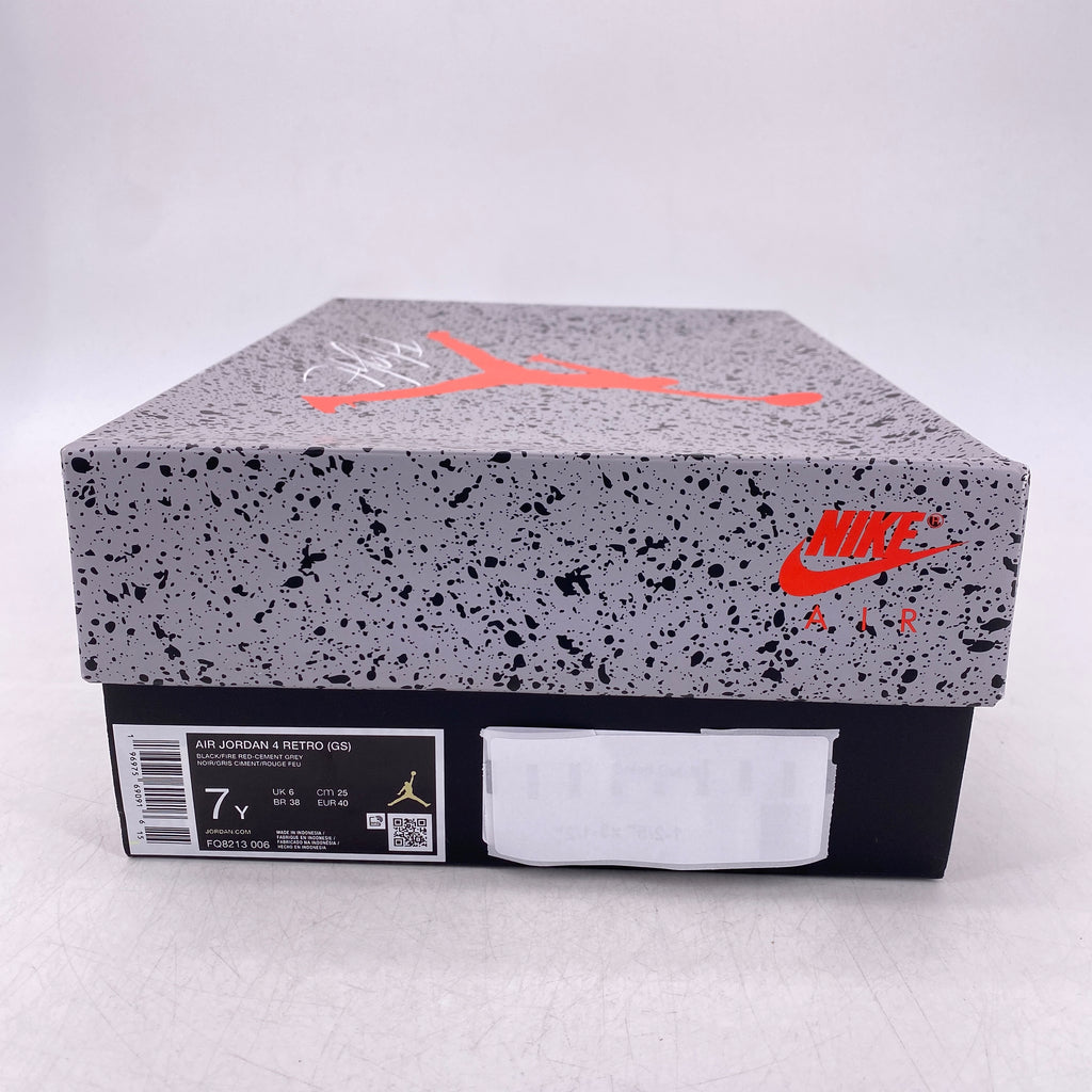 Air Jordan (GS) 4 Retro "Bred Reimagined" 2024 New Size 7Y