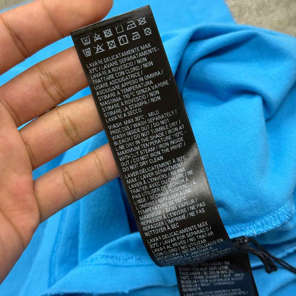 Balenciaga T-Shirt "CAMPAIGN" Blue New Size XS