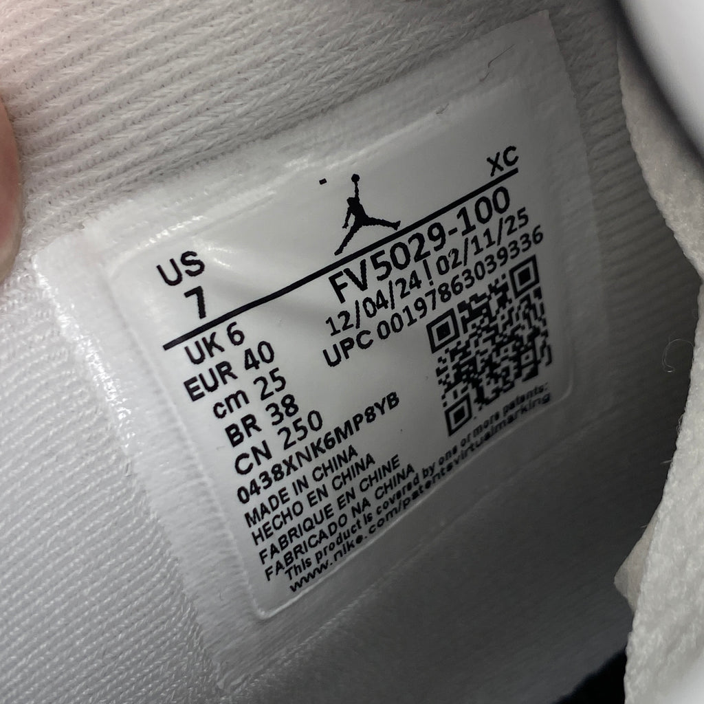 Air Jordan 4 Retro "White Cement" 2025 New Size 7