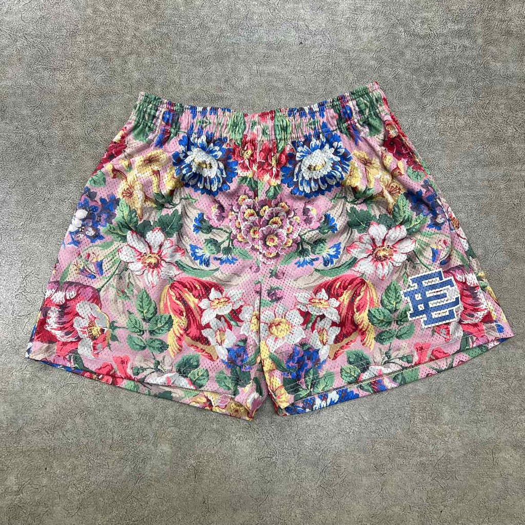 Eric Emanuel Mesh Shorts "WALLPAPER" Used Size 2XL