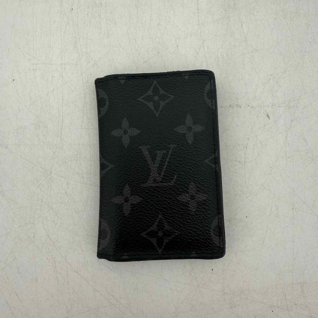 Louis Vuitton Wallet "MONOGRAM ECLIPSE" Used Black Size OS
