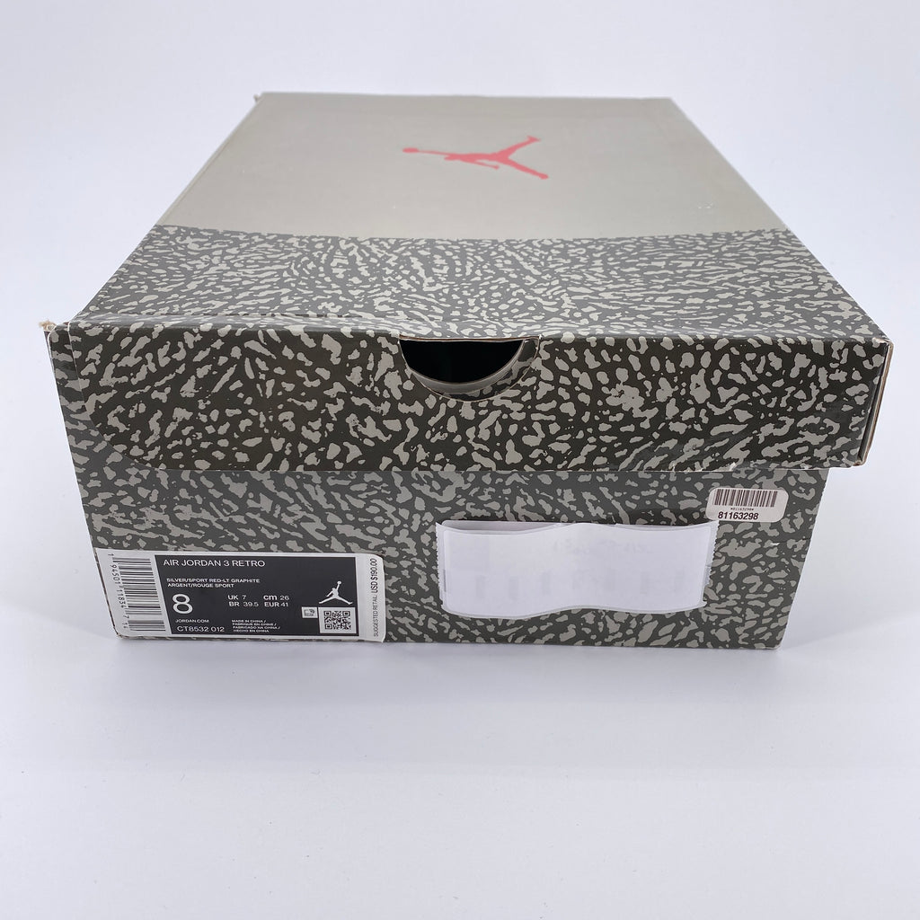 Air Jordan 3 Retro "Cool Grey" 2021 New Size 8