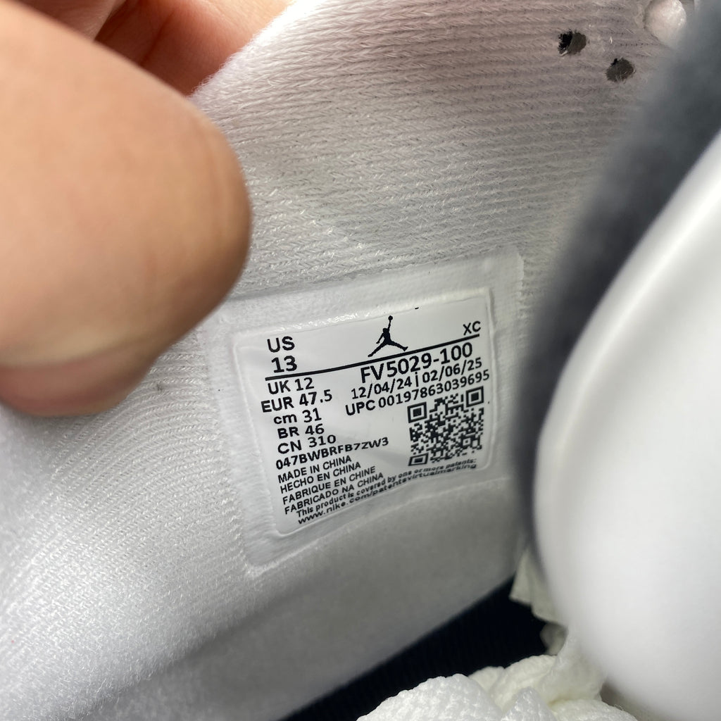 Air Jordan 4 Retro "White Cement" 2025 New Size 13
