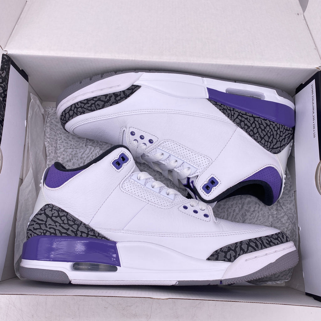 Air Jordan 3 Retro "Dark Iris" 2022 Used Size 9.5