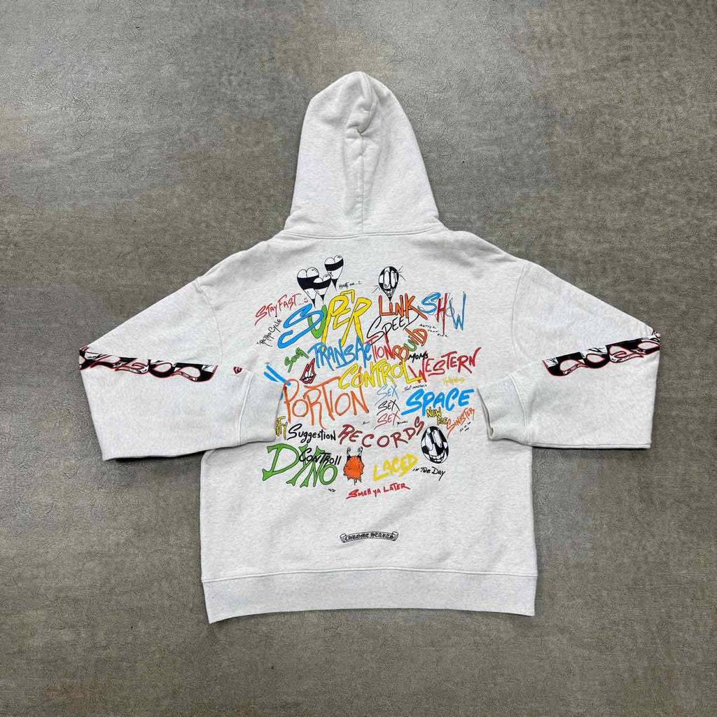 Chrome Hearts Hoodie "MATTY BOY" Grey Used Size L