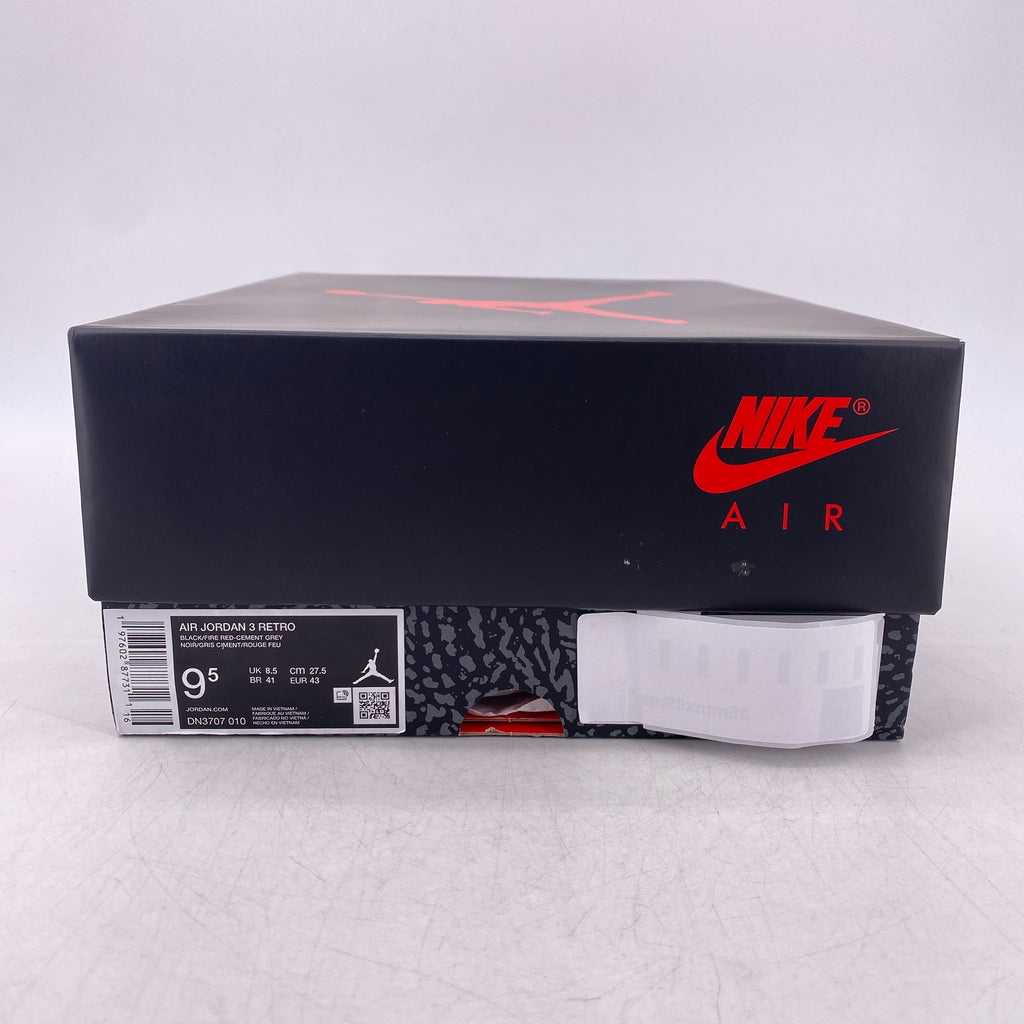 Air Jordan 3 Retro "Black Cement" 2024 New Size 9.5