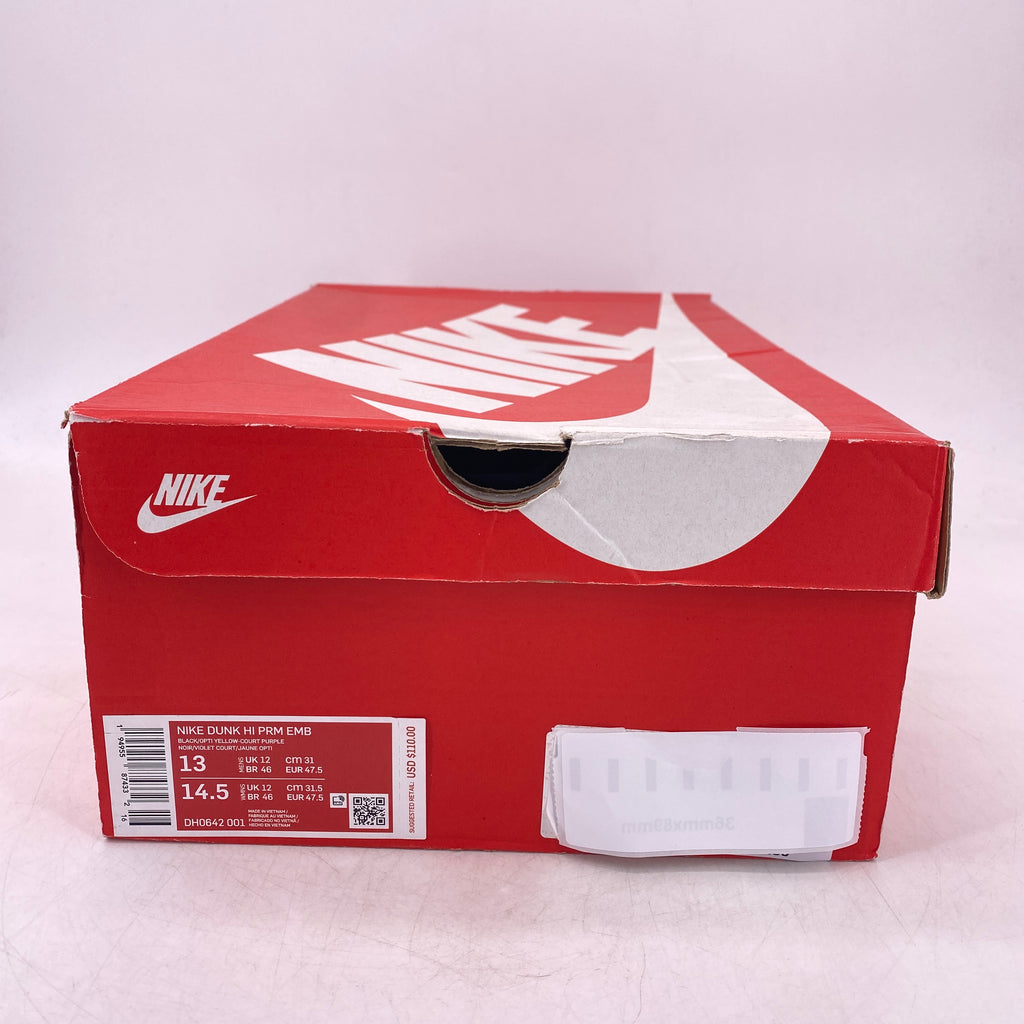 Nike Dunk High PRM "Lakers" 2021 New Size 13