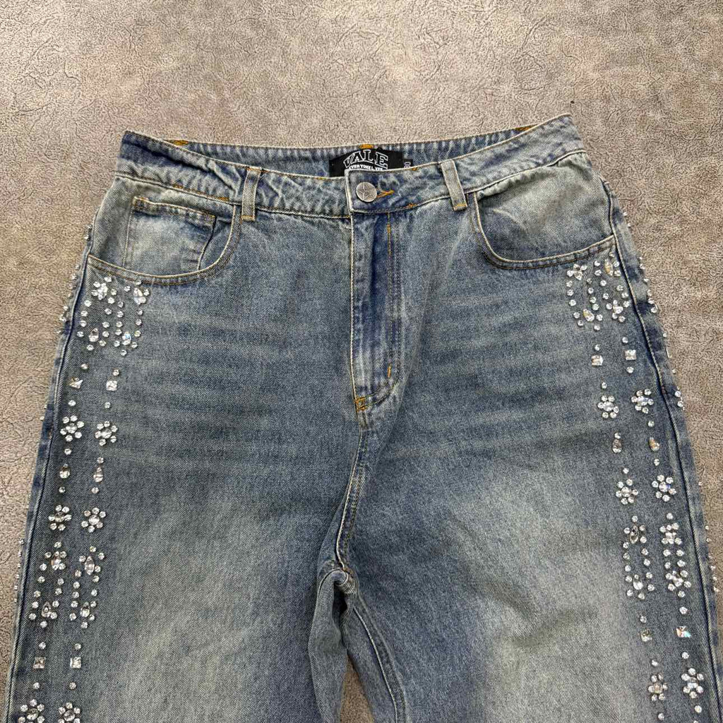 Vale Jeans "RHINESTONE" Blue Used Size 30