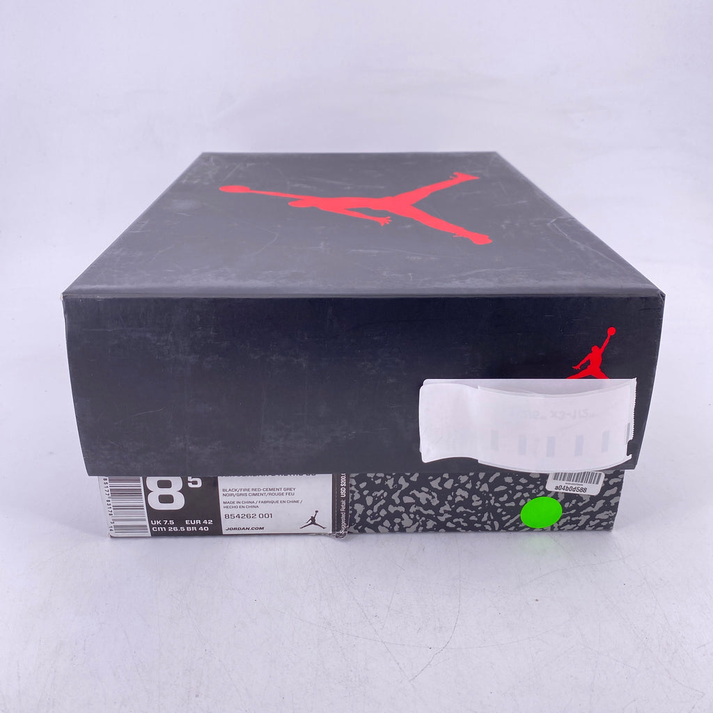 Air Jordan 3 Retro "Black Cement" 2018 Used Size 8.5