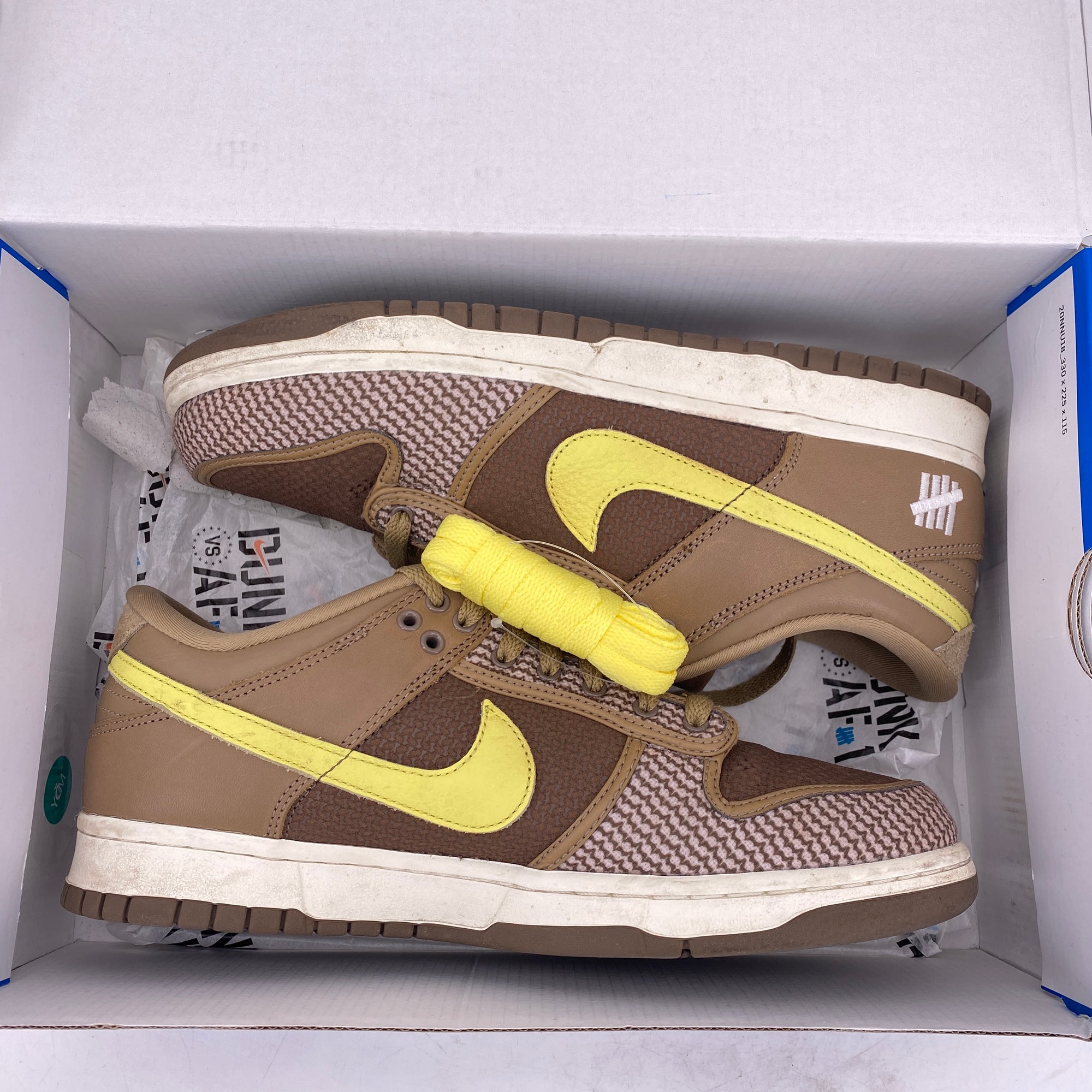 Nike Dunk Low &quot;Undftd Canteen&quot; 2021 Used Size 9