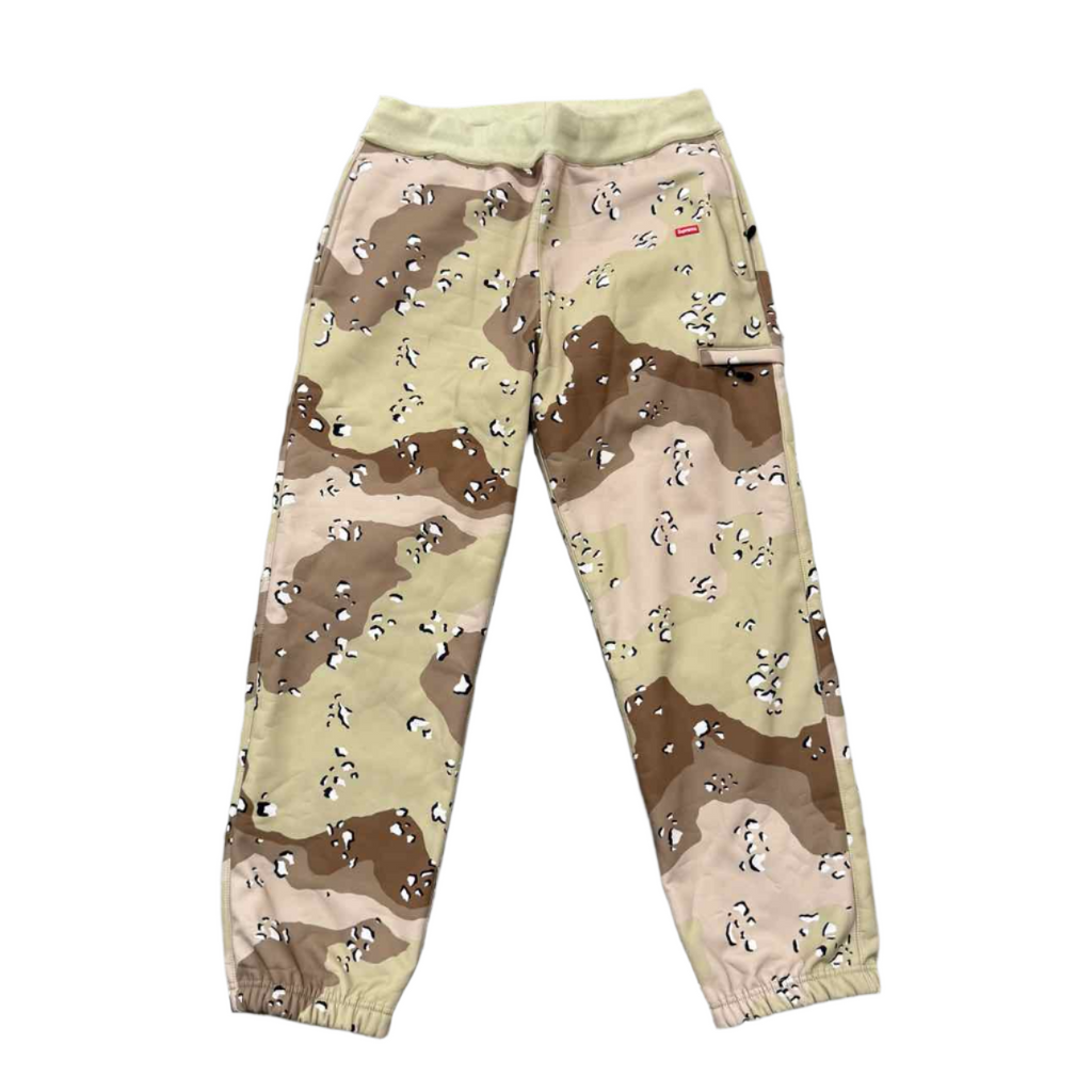 Supreme Sweatpants "DESERT CAMO" Brown Used Size M