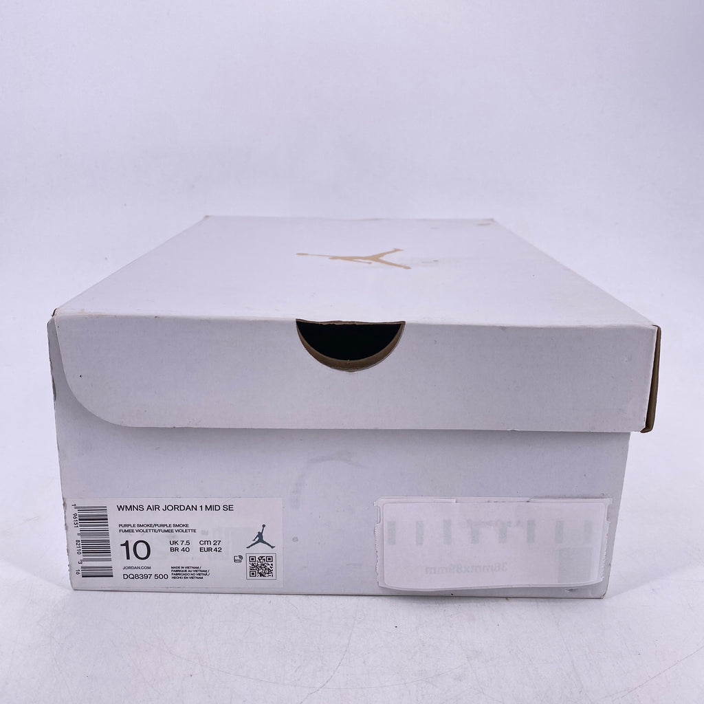 Air Jordan (W) 1 Retro Mid "Velvet Purple" 2022 Used Size 10W