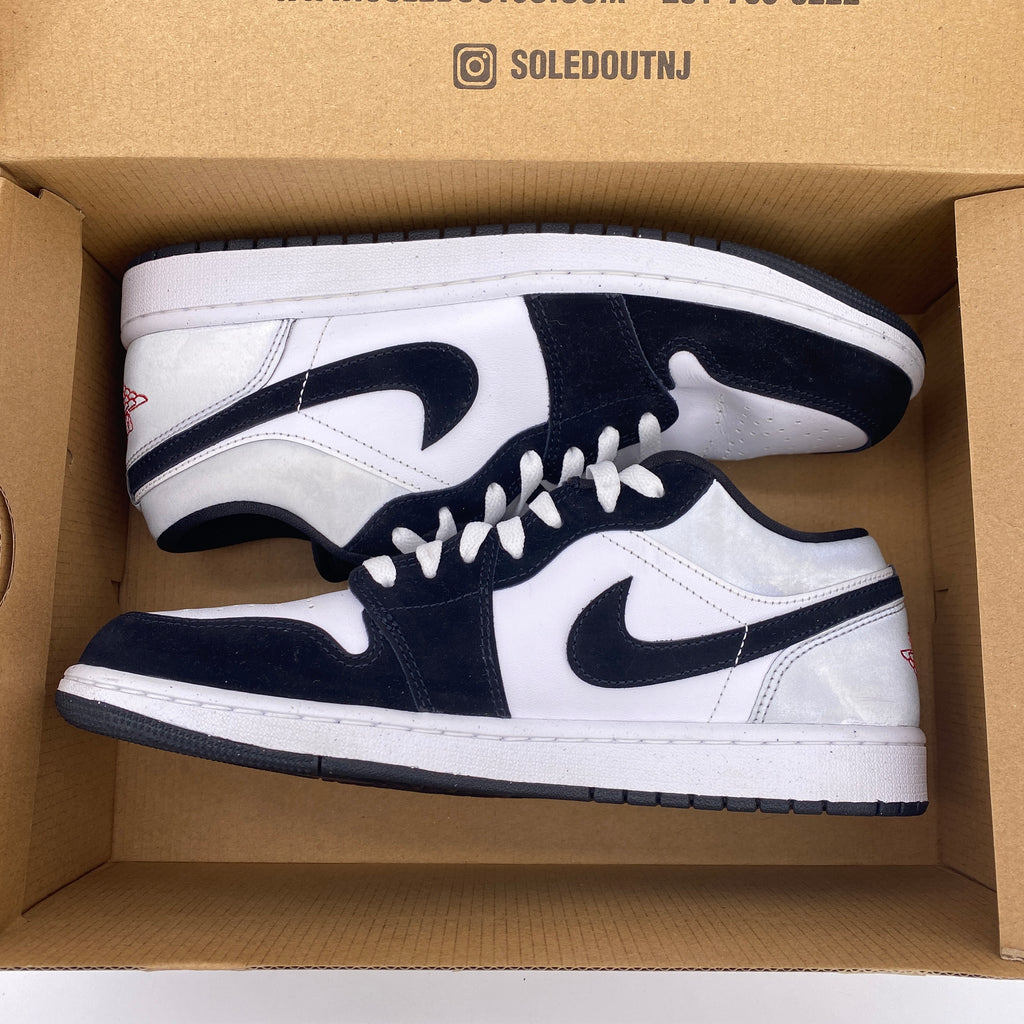 Air Jordan 1 Low SE "White Black Matte Silver' 2025 Used Size 9.5