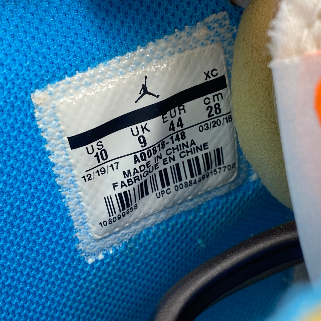 Air Jordan 1 Retro High "Off-White Unc" 2018 Used Size 10