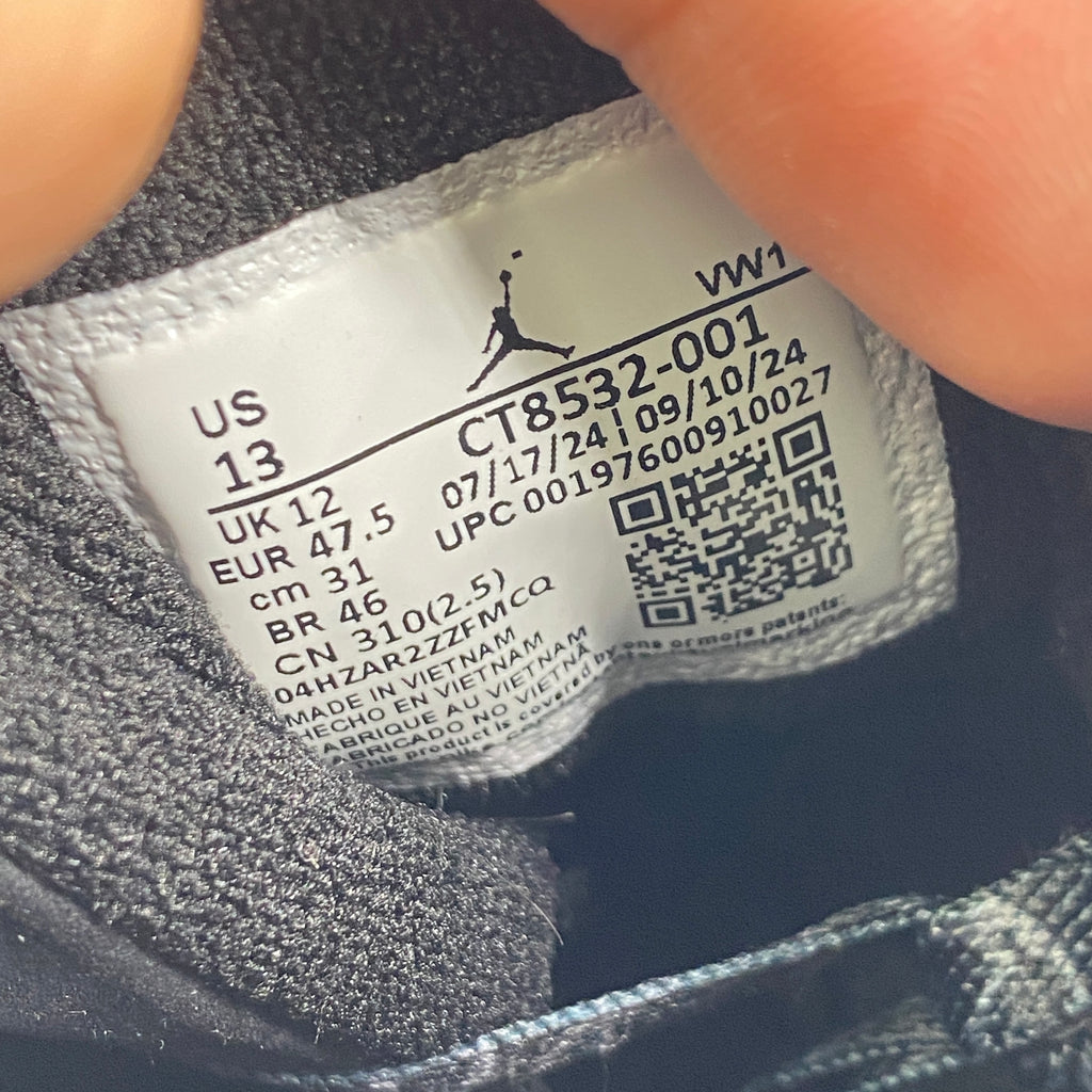 Air Jordan 3 Retro "Black Cat" 2025 Used Size 13