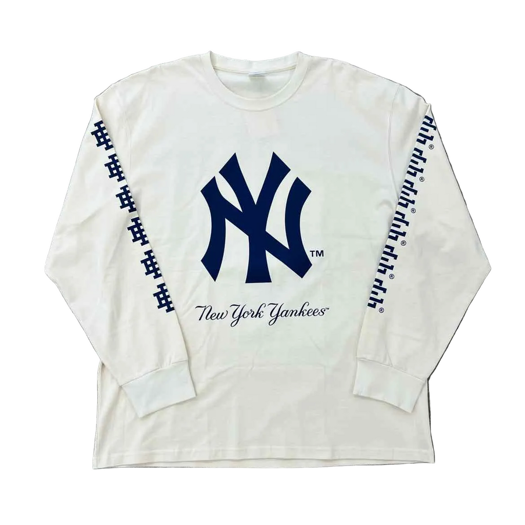 Eric Emanuel Long Sleeve "YANKEES WORLD SERIES" Cream New Size XL