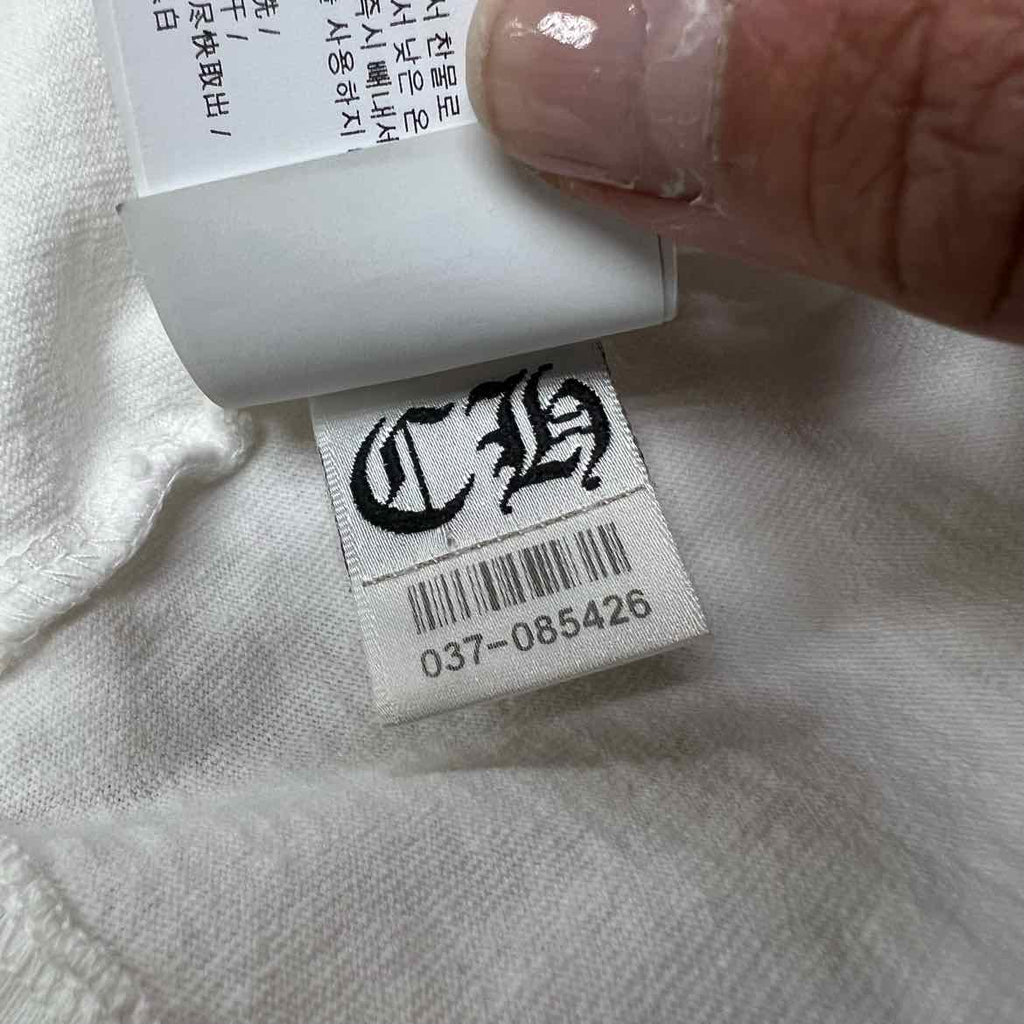 Chrome Hearts T-Shirt "EYECHART" White New Size 2XL