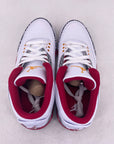 Air Jordan 3 Retro "Cardinal Red" 2022 New Size 9