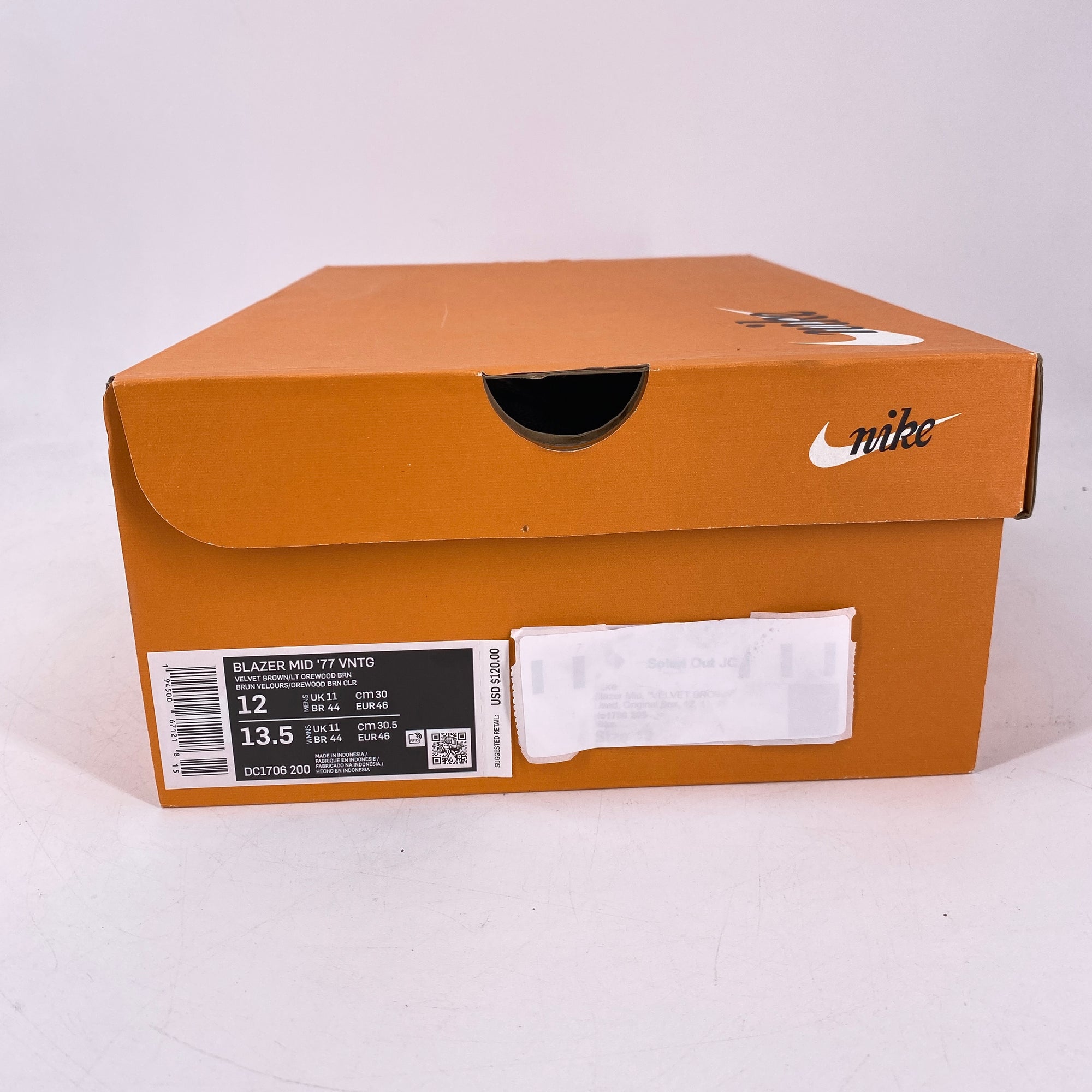 Nike Blazer Mid &quot;Velvet Brown&quot; 2020 Used Size 12