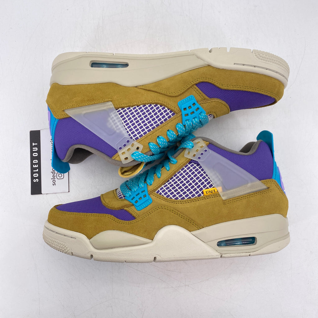 Air Jordan 4 Retro "Union Desert Moss" 2021 New Size 9.5