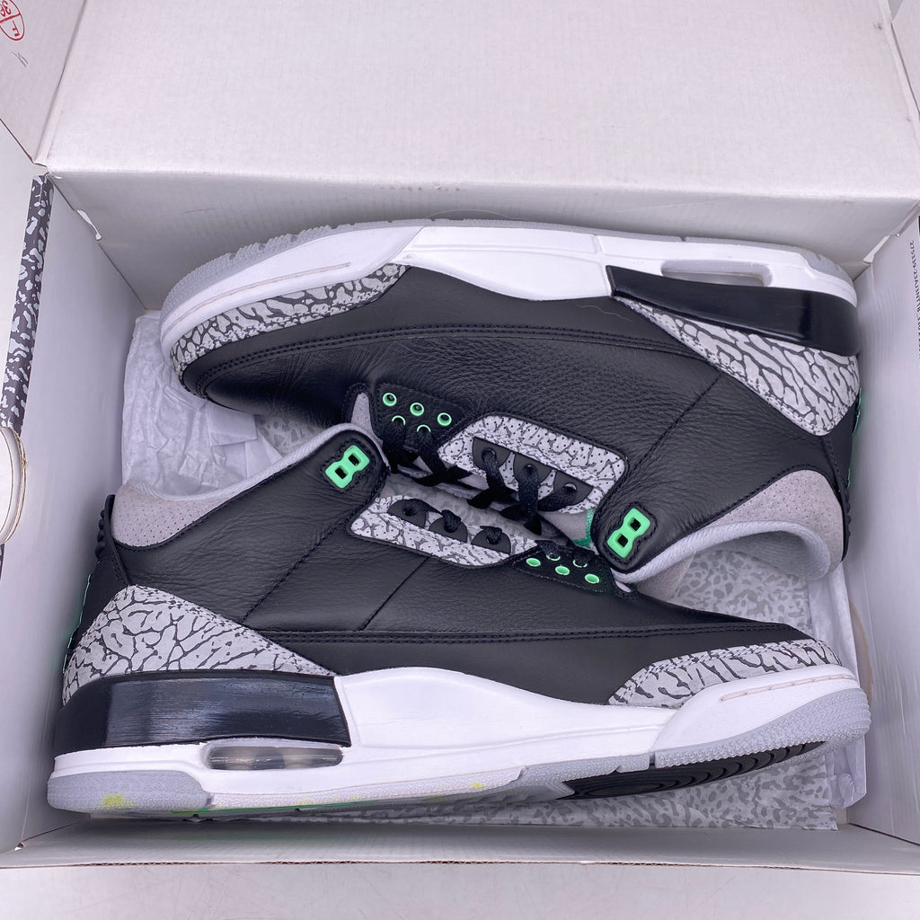 Air Jordan 3 Retro "Green Glow" 2024 Used Size 10