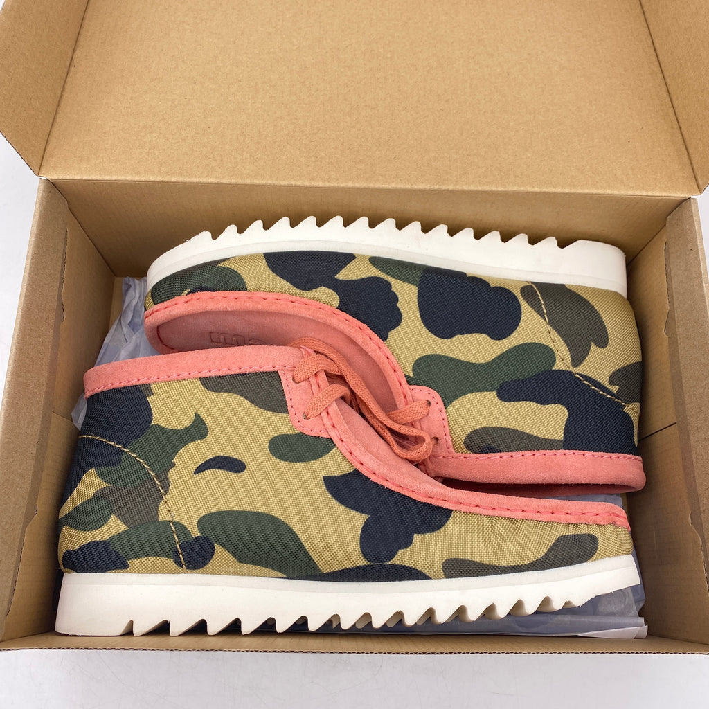 Clarks Wallabee "Bape Coral Combi" 2020 Used Size 9