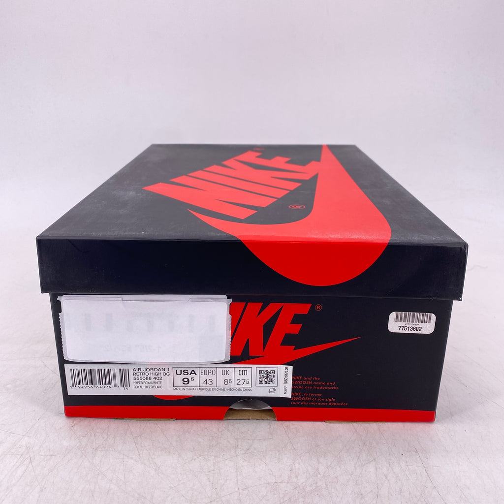 Air Jordan 1 Retro High OG "Hyper Royal Sg" 2021 New Size 9.5