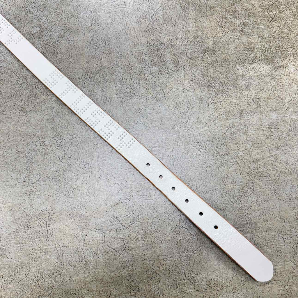 Stussy Belt "STUDDED" Used White Size S/M