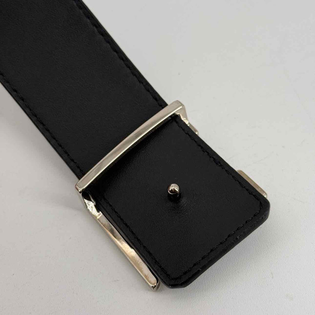 Louis Vuitton Belt "INITIALES" Used Black Size 44