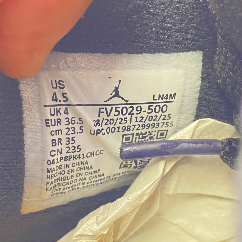 Air Jordan 4 Retro "Lakers" 2026 New Size 4.5
