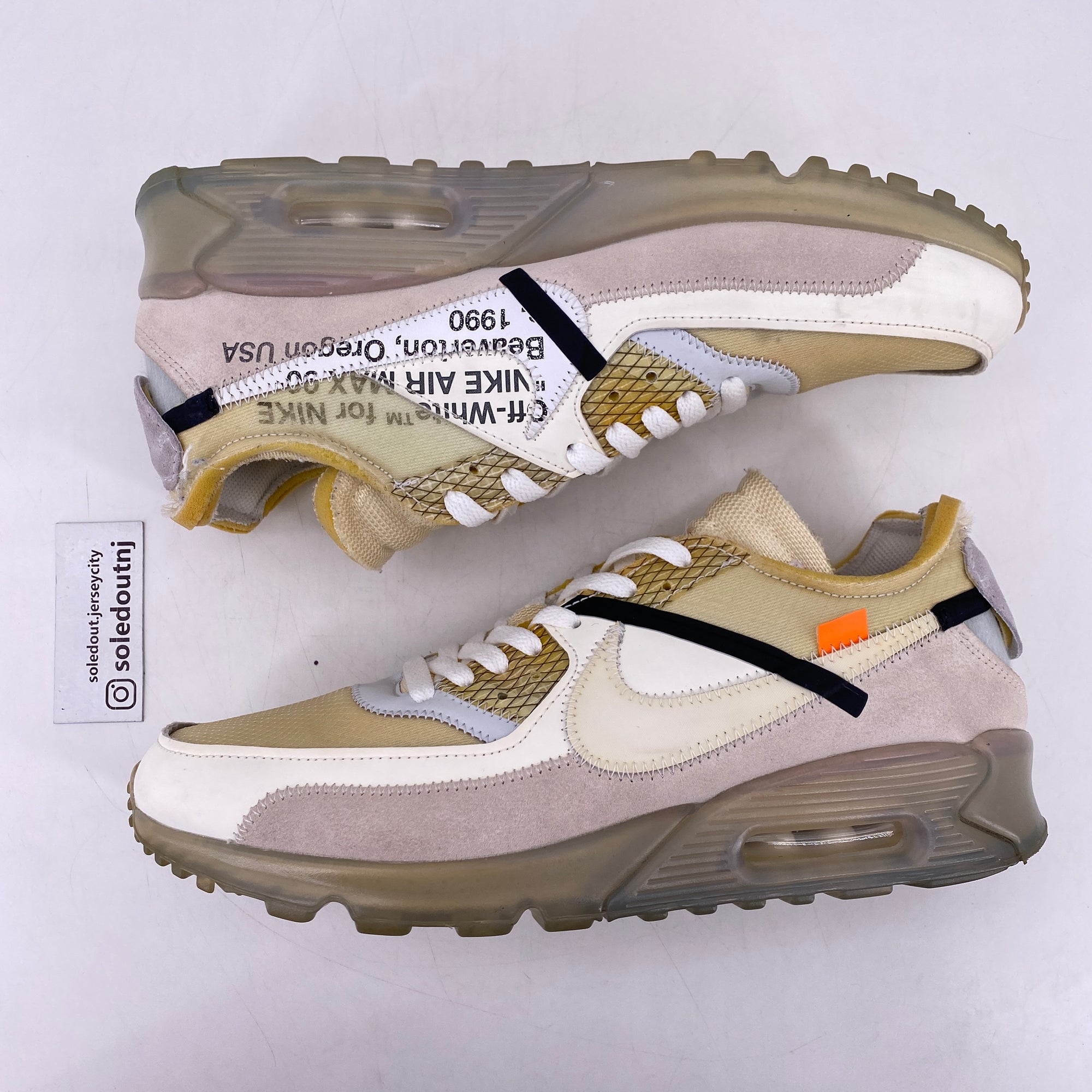 Nike Air Max 90 &quot;The 10: Off-White&quot; 2017 Used Size 10