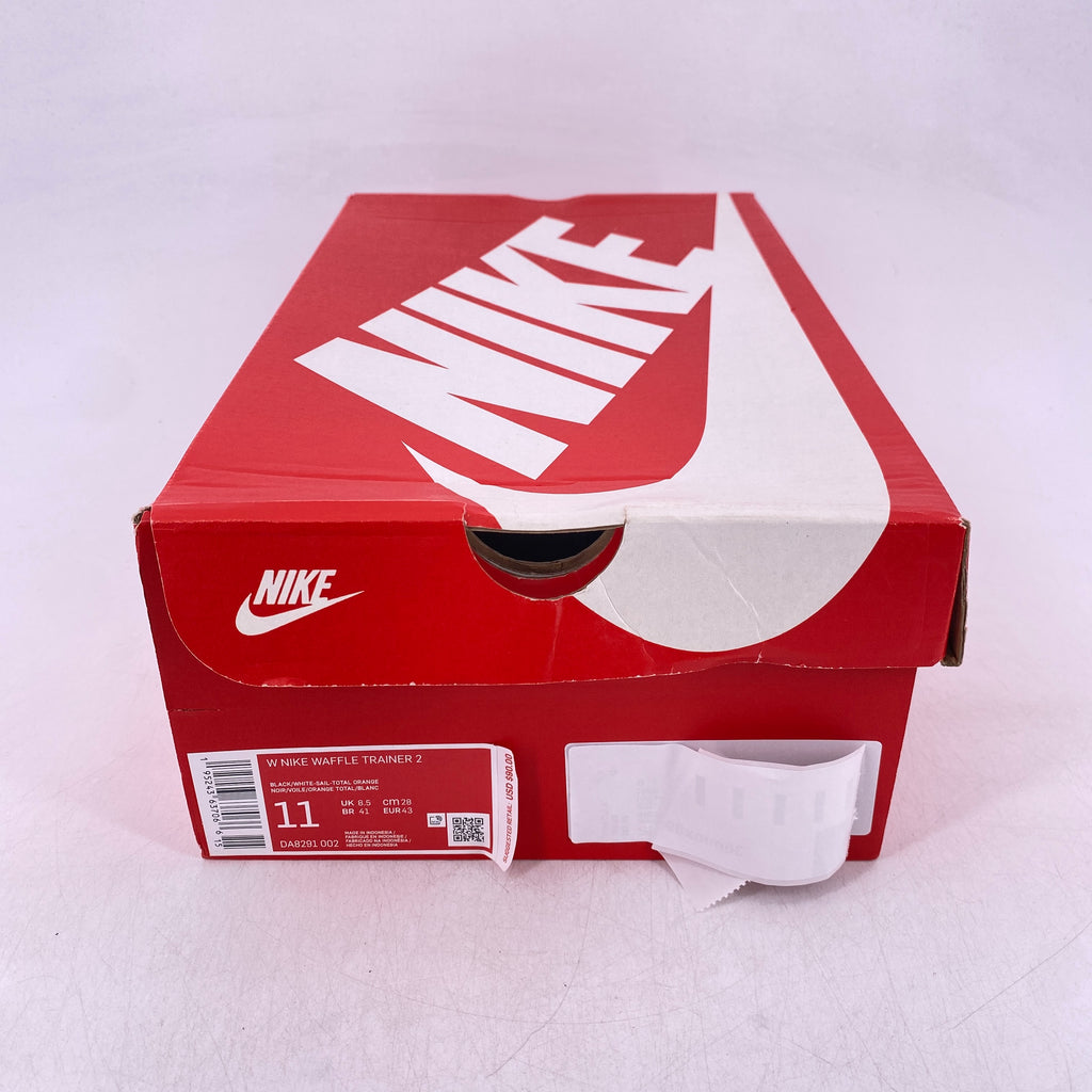 Nike (W) Waffle Trainer 2 "Black White" 2021 Used Size 11W